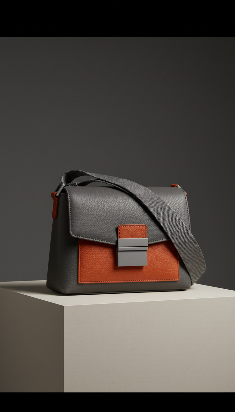 Statement Crossbody Geometric Bag