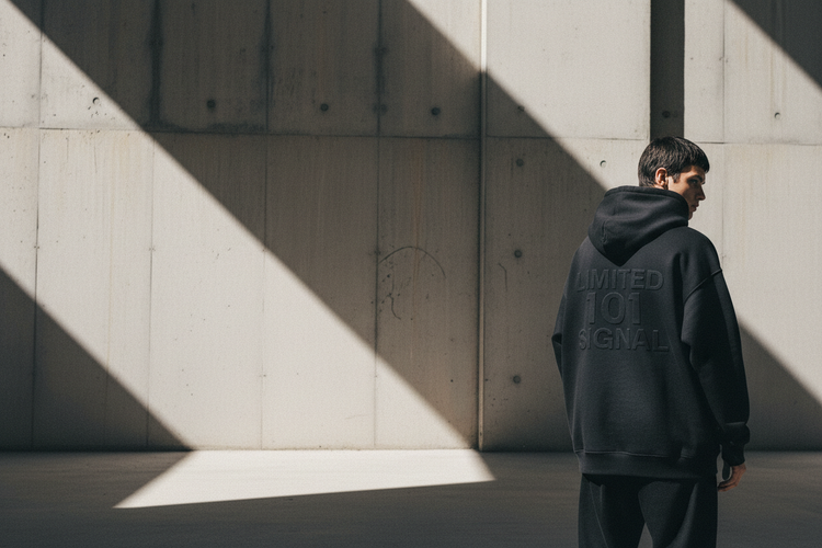 LIMITED 101 SIGNAL HOODIE wide campaign
