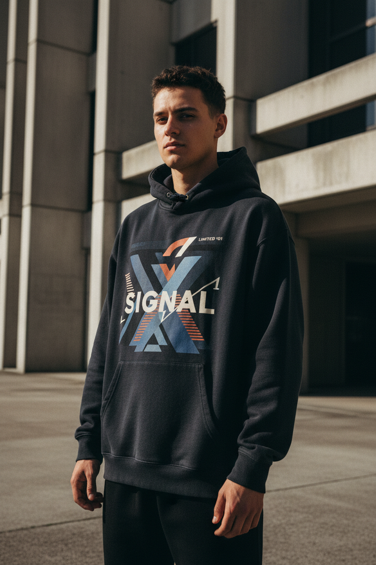 LIMITED 101 SIGNAL HOODIE lifestyle campaign